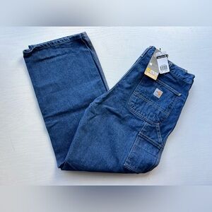 Carhartt Fire Resistant FR Original Fit Dungaree Jeans 36x32 2112 CAT 2